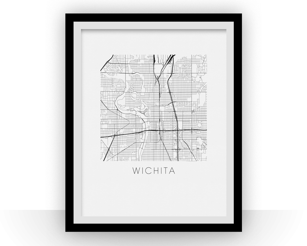 Wichita Map Print