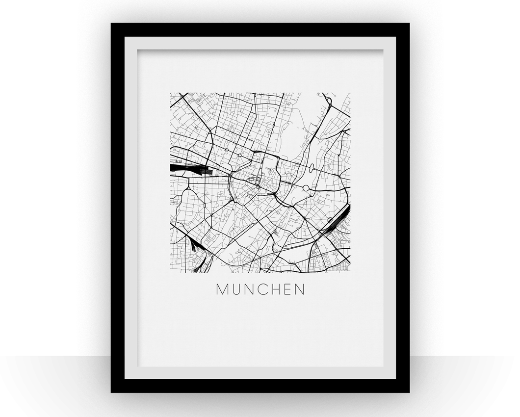 Munich Map Print