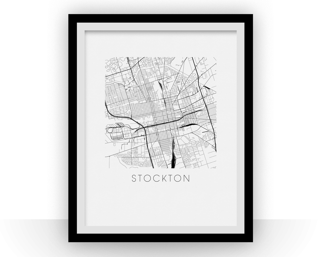 Stockton Map Print