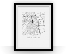 Load image into Gallery viewer, New Delhi Map Print
