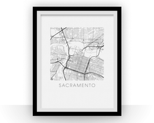 Load image into Gallery viewer, Sacramento Map Print
