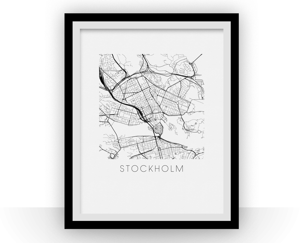 Stockholm Map Print