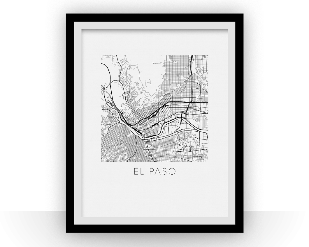 El Paso Map Print