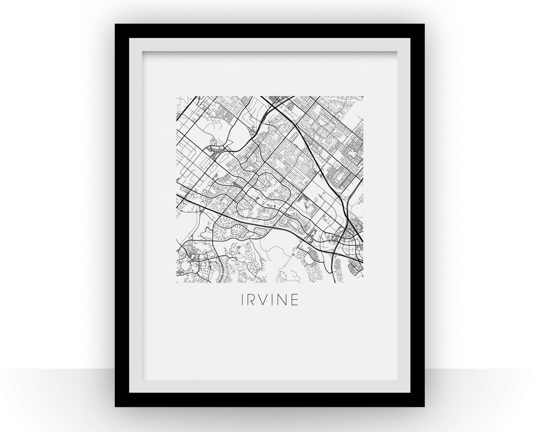 Irvine Map Print