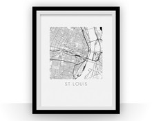 Charger l&#39;image dans la galerie, St Louis Map Print

