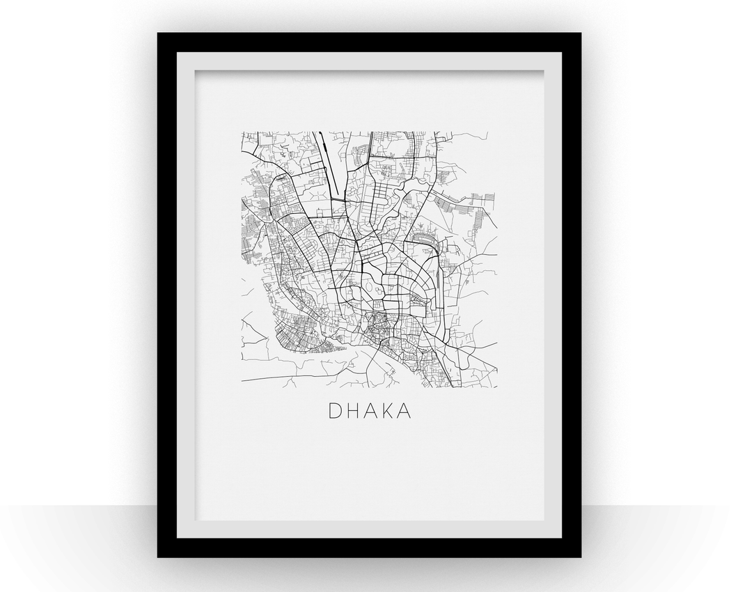 Dhaka Map Print
