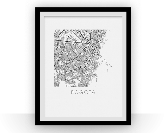Bogota Map Print