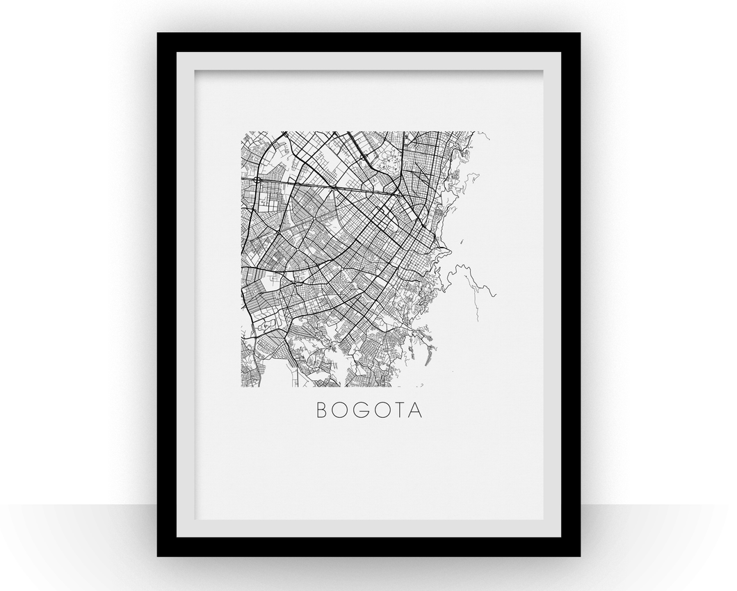 Bogota Map Print