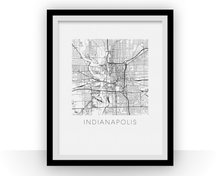 Load image into Gallery viewer, Indianapolis Map Print
