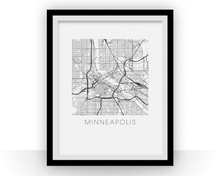 Load image into Gallery viewer, Minneapolis Map Print
