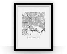 Load image into Gallery viewer, Baltimore Map Print
