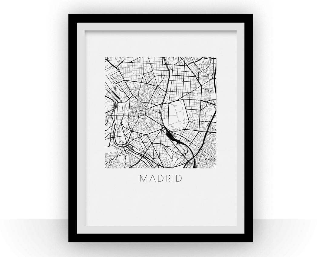 Madrid Map Print