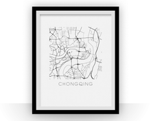 Load image into Gallery viewer, Chongqing Map Print
