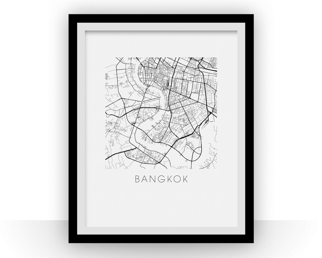 Bangkok Map Print