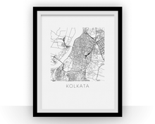 Load image into Gallery viewer, Kolkata Map Print
