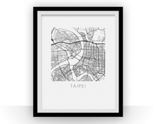 Load image into Gallery viewer, Taipei Map Print

