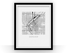 Load image into Gallery viewer, Denver Map Print
