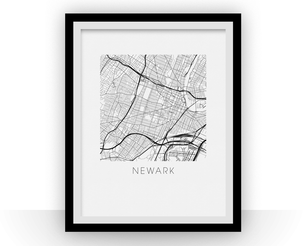 Newark Map Print