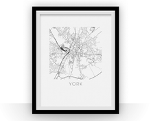 Charger l&#39;image dans la galerie, York Map Print

