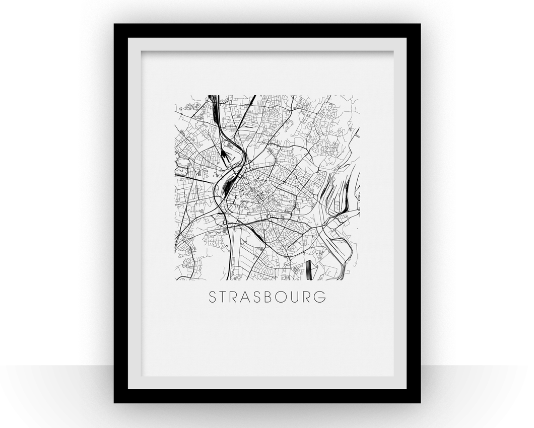 Strasbourg Map Print