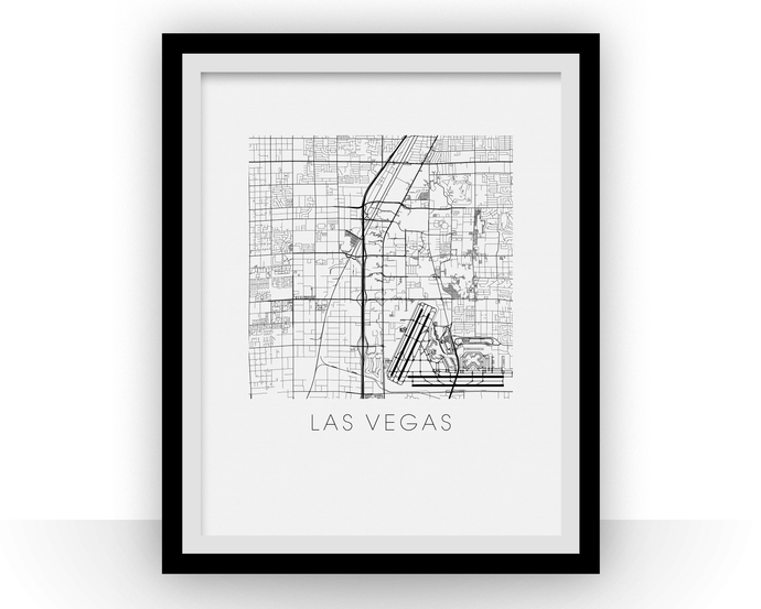 Las Vegas Map Print