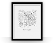 Charger l&#39;image dans la galerie, Nairobi Map Print
