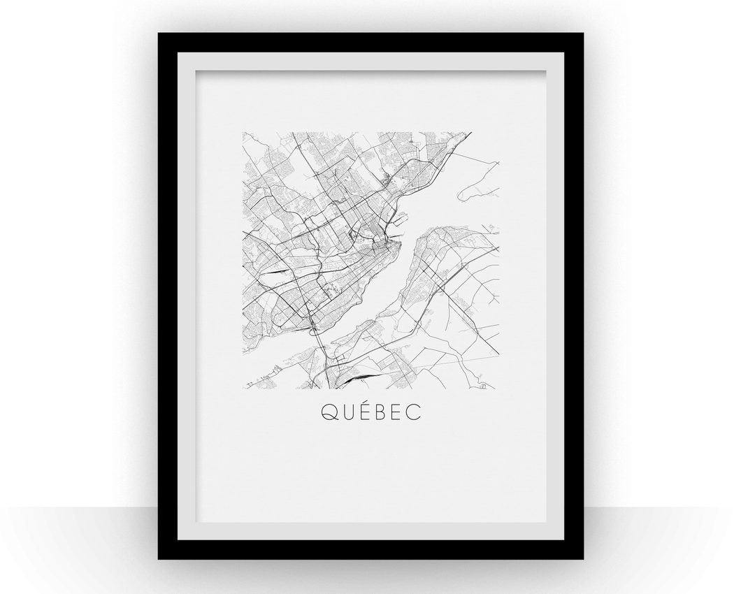 Quebec Map Print
