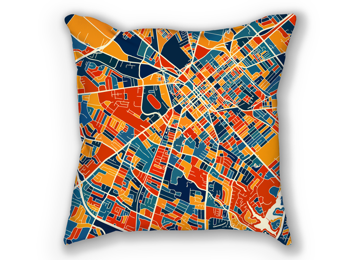 Lexington Map Pillow - Kentucky Map Pillow 18x18