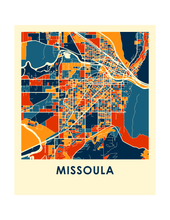 Load image into Gallery viewer, Missoula Map Print - Full Color Map Poster
