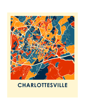 Load image into Gallery viewer, Charlottesville Map Print - Full Color Map Poster
