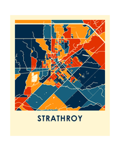 Load image into Gallery viewer, Strathroy ON Map Print - Full Color Map Poster
