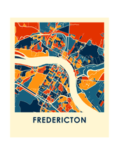 Load image into Gallery viewer, Fredericton Map Print - Full Color Map Poster
