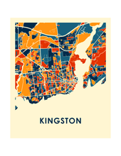 Load image into Gallery viewer, Kingston Map Print - Full Color Map Poster
