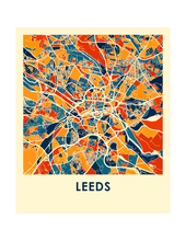Load image into Gallery viewer, Leeds Map Print - Full Color Map Poster
