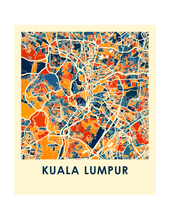 Load image into Gallery viewer, Kuala Lumpur Map Print - Full Color Map Poster
