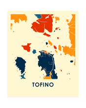 Charger l&#39;image dans la galerie, Affiche cartographique de Tofino - Style Chroma

