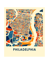 Load image into Gallery viewer, Philadelphia Map Print - Full Color Map Poster
