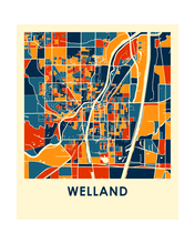 Load image into Gallery viewer, Welland Ontario Map Print - Full Color Map Poster
