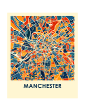 Load image into Gallery viewer, Manchester Map Print - Full Color Map Poster
