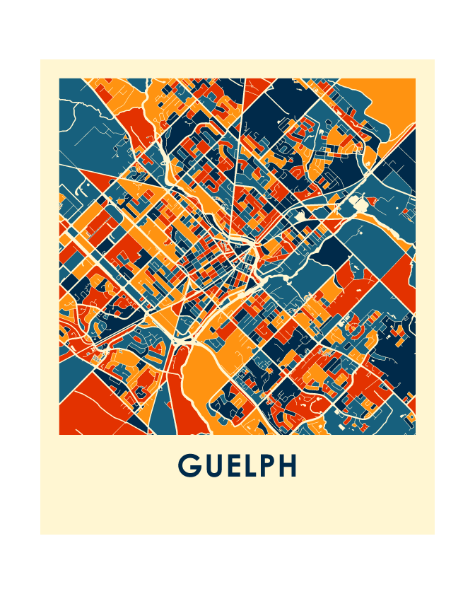 Guelph Ontario Map Print - Full Color Map Poster – iLikeMaps