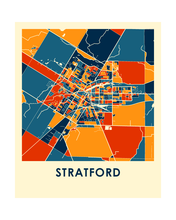 Load image into Gallery viewer, Stratford ON Map Print - Full Color Map Poster
