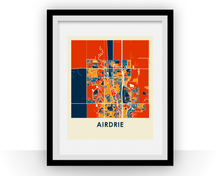 Load image into Gallery viewer, Airdrie Alberta Map Print - Full Color Map Poster
