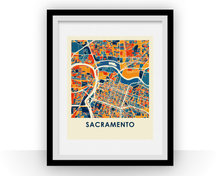 Load image into Gallery viewer, Sacramento Map Print - Full Color Map Poster
