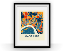Load image into Gallery viewer, Maple Ridge British Columbia Map Print - Full Color Map Poster
