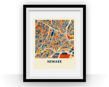 Load image into Gallery viewer, Newark Map Print - Full Color Map Poster
