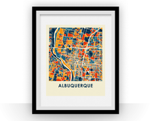 Charger l&#39;image dans la galerie, Affiche cartographique de Albuquerque - Style Chroma
