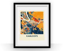 Load image into Gallery viewer, Kamloops British Columbia Map Print - Full Color Map Poster
