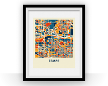Load image into Gallery viewer, Tempe AZ Map Print - Full Color Map Poster
