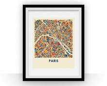 Load image into Gallery viewer, Paris Map Print - Full Color Map Poster
