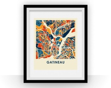 Load image into Gallery viewer, Gatineau Map Print - Full Color Map Poster
